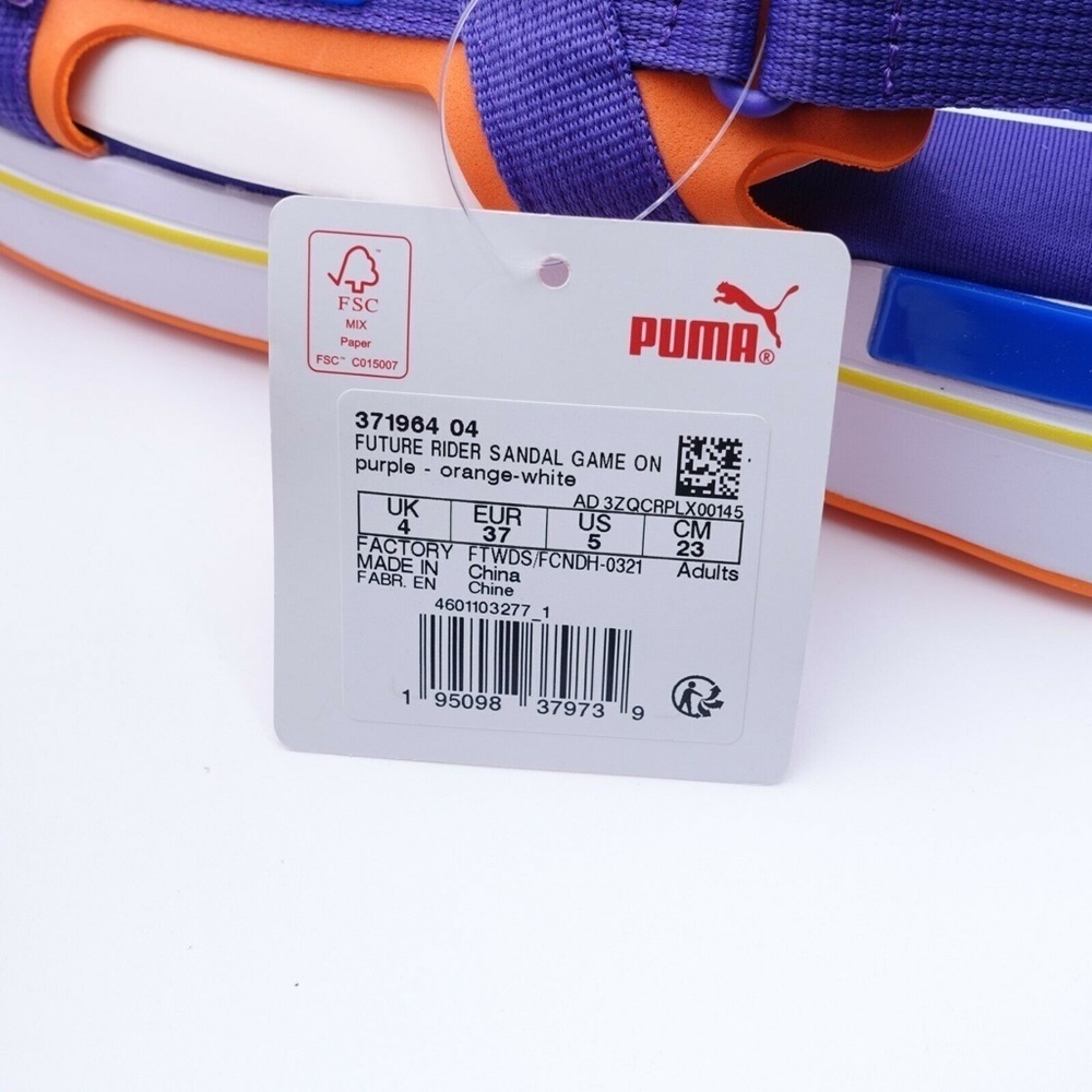 NEW PUMA Future Rider Game On Sandals 371964-04 Pu - Picture 7 of 10
